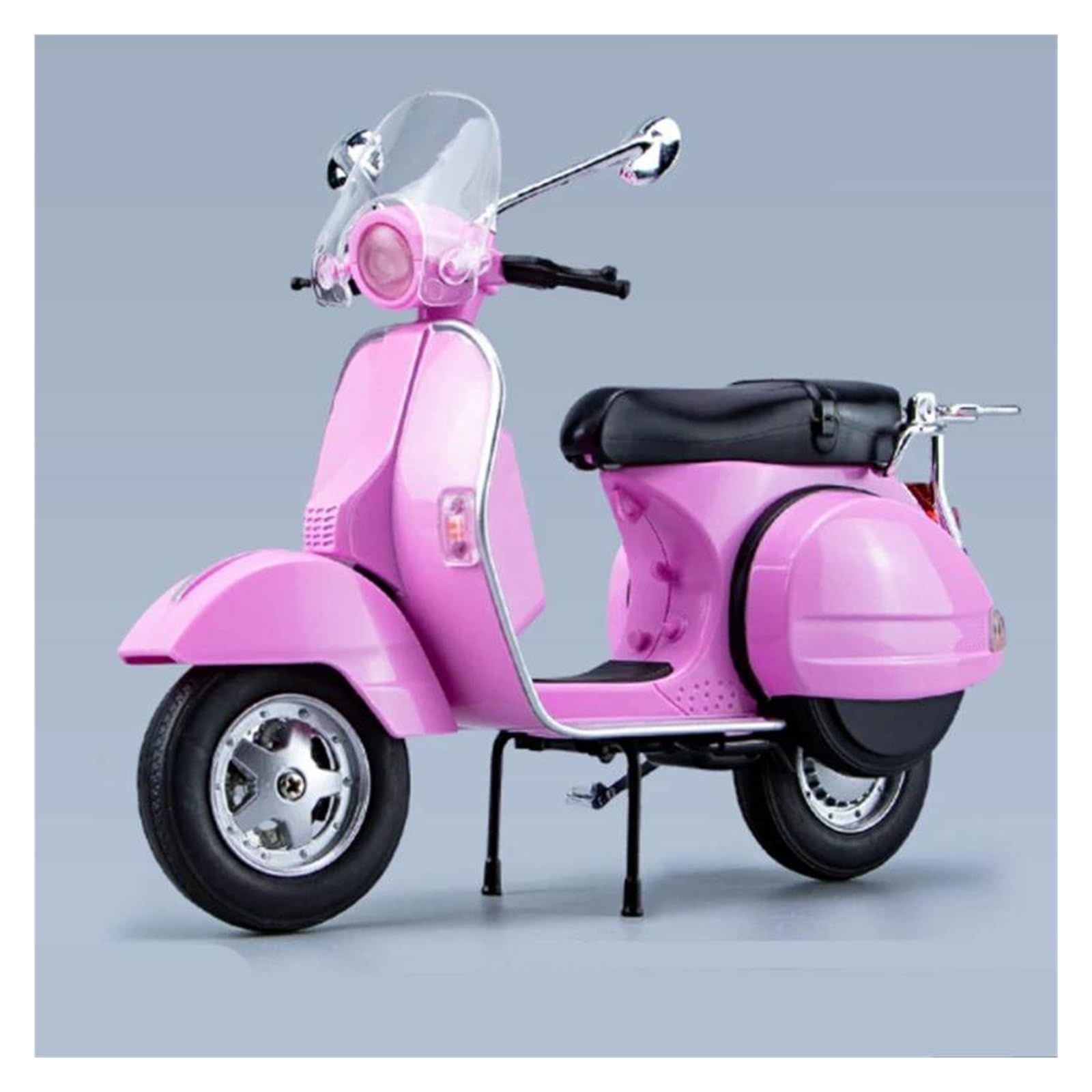 Modellino Moto Miniatura per Vespa 125 Modellino Finito in Lega per Simulazione di Moto(Rosa)