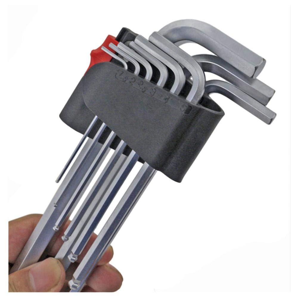 Set di chiavi a brugola, lunghezza speciale, lunghezza media-S2 * Cromatura * 230 mm
