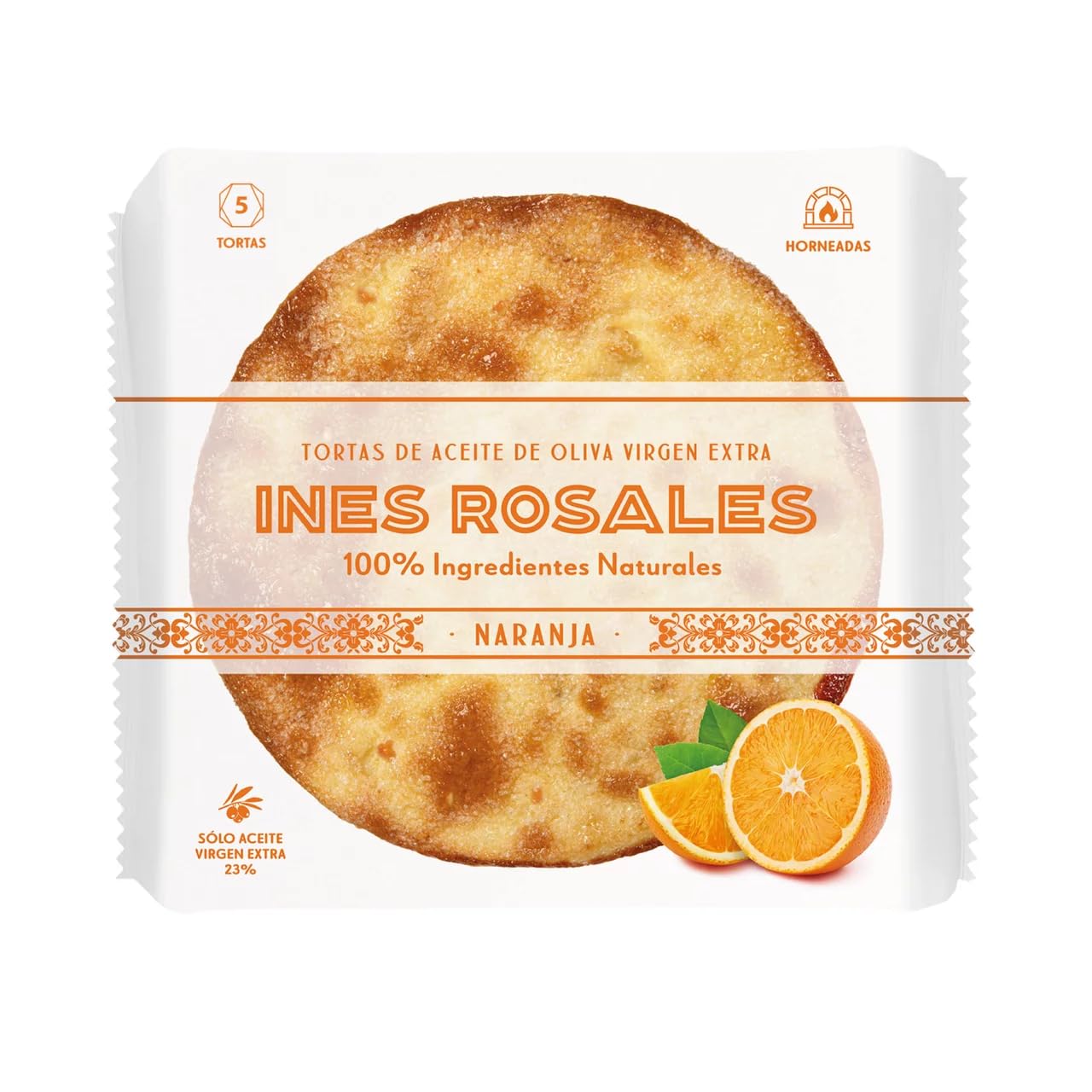 INÉS ROSALES Ölkuchen mit Orange 150 g. 3er Pack