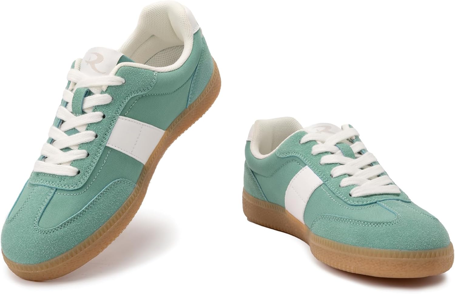 Rihero Women's Fashion Sneakers Comfortable Walking Shoes Casual Lace-Up Non Slip Sneakers - Image 5