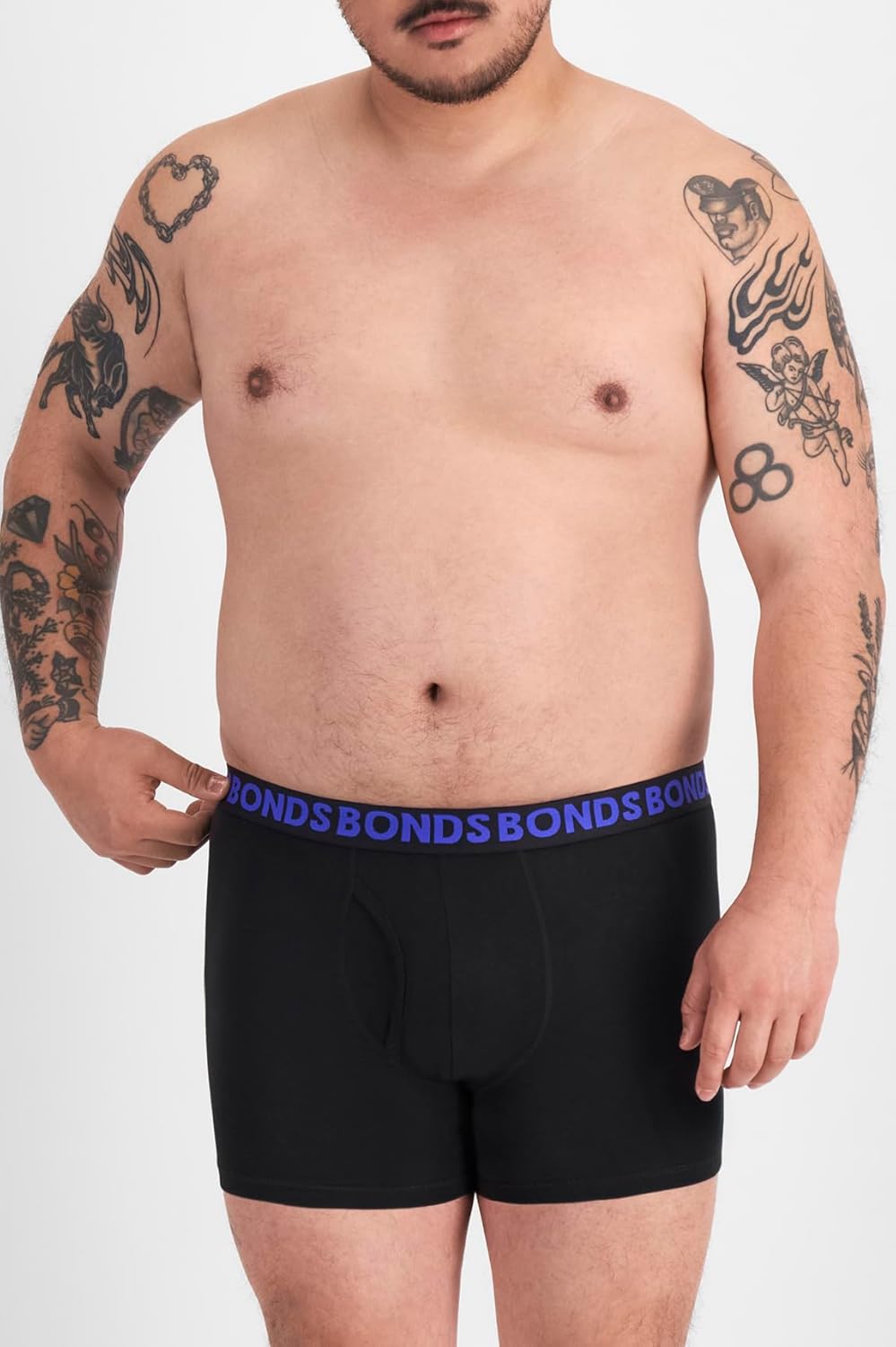 Bonds Men's Underwear Boxer Briefs Pack, Everyday Men's Boxer Briefs, Mid-length, Cotton-blend Underwear, 3-pack - Image 2