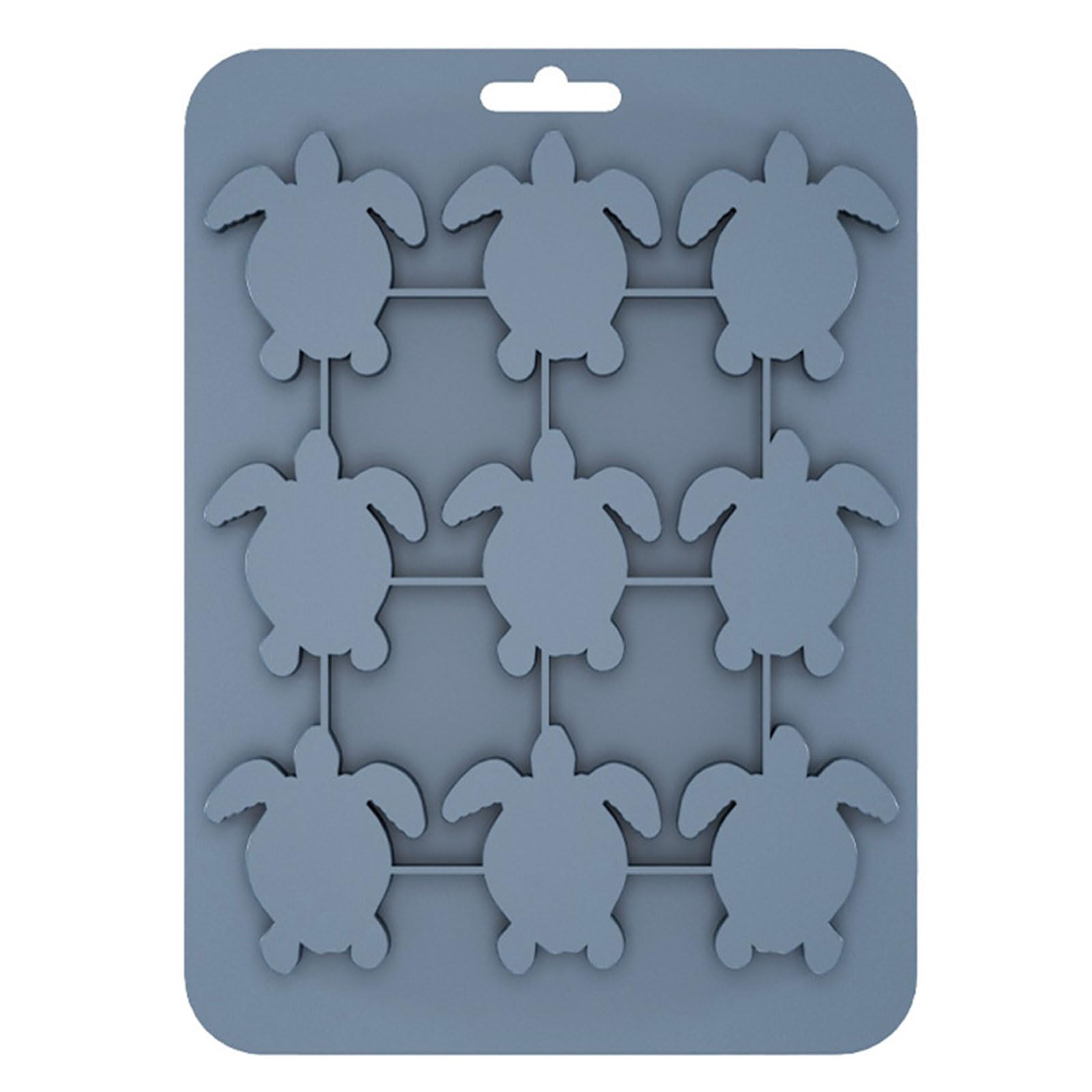 Veltros Efficient Silicone 9 Cavity Turtles Mold for Chocolate Ice Cubes and Dessert Makings Baking Tool for Home Turtles Ice Cubes Mold