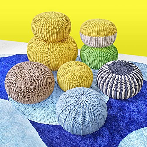 Pouf tissé à la main de qualité supérieure style moderne - 5
