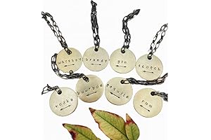 Custom Decanter Labels on a Chain: Label Your Bar with Style