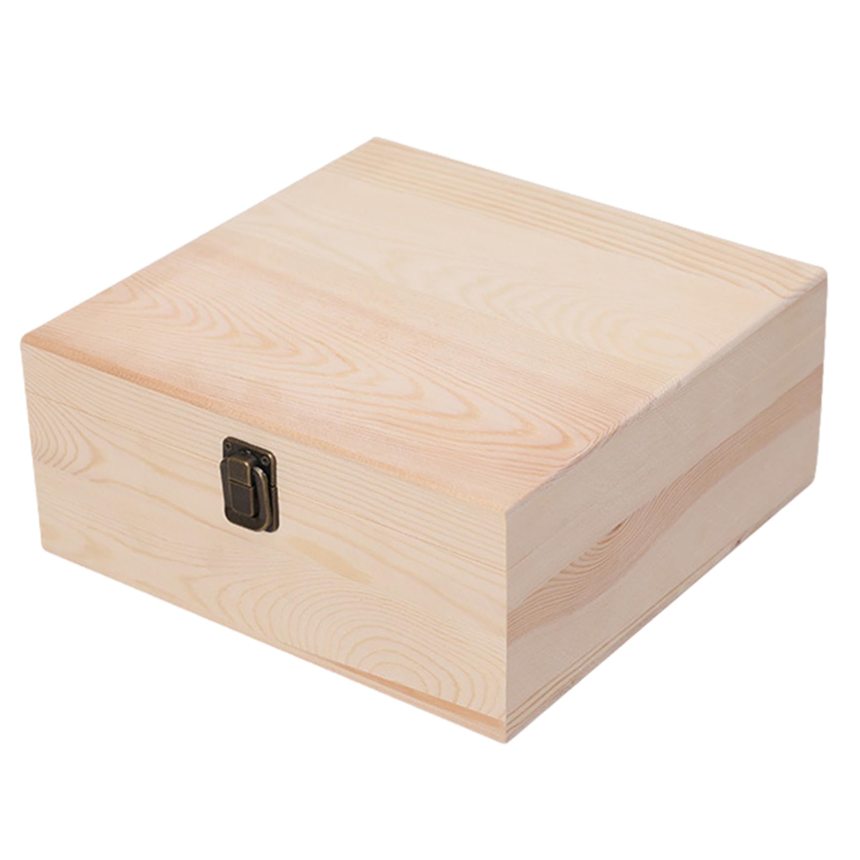 Boîte en bois avec couvercle personnalisable pour loisirs créatifs et DIY