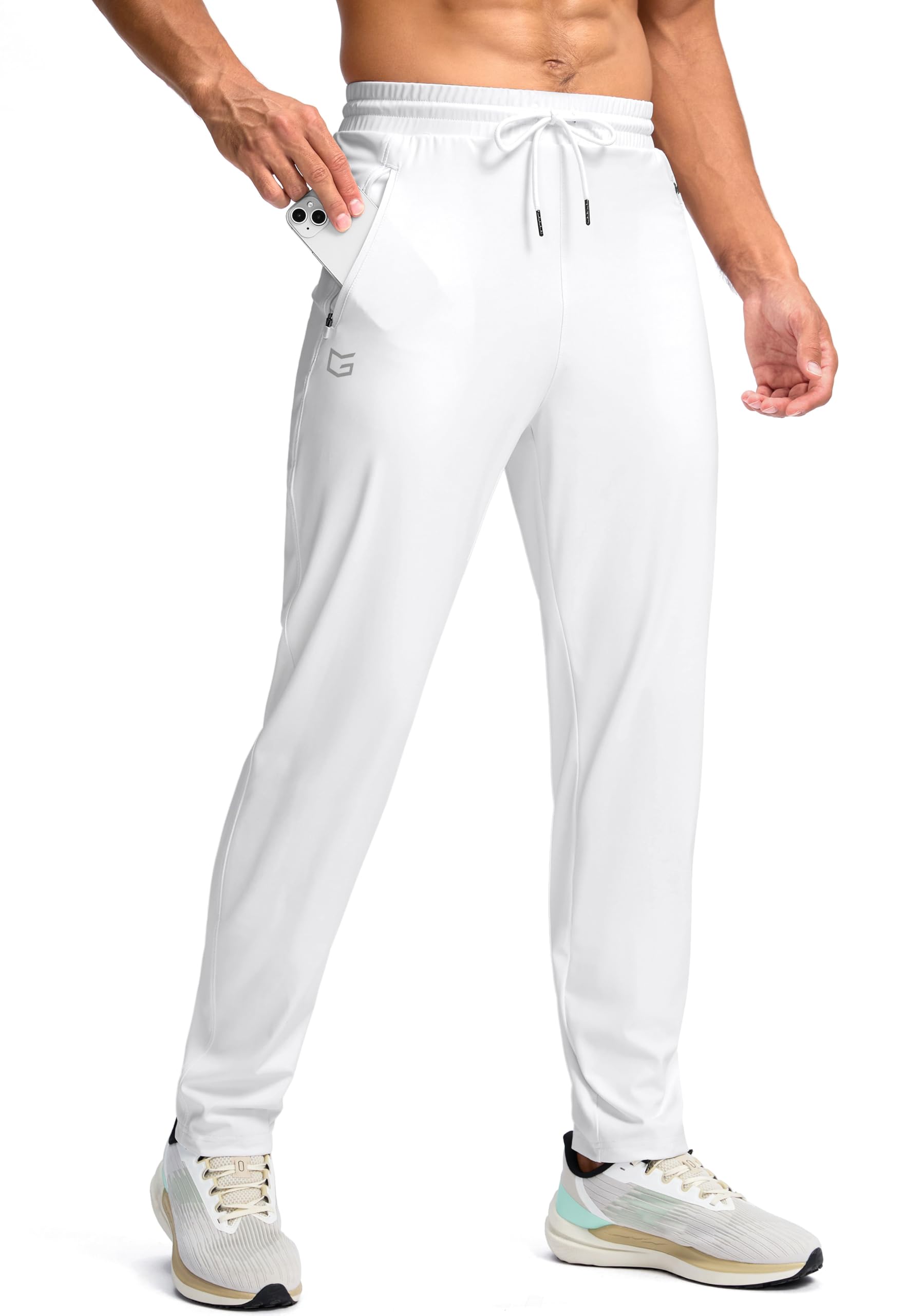 G Gradual Mens 30 32 34 36 Inseam Tall Sweatpants with Zipper Pockets Stretch Long Joggers Athletic Workout