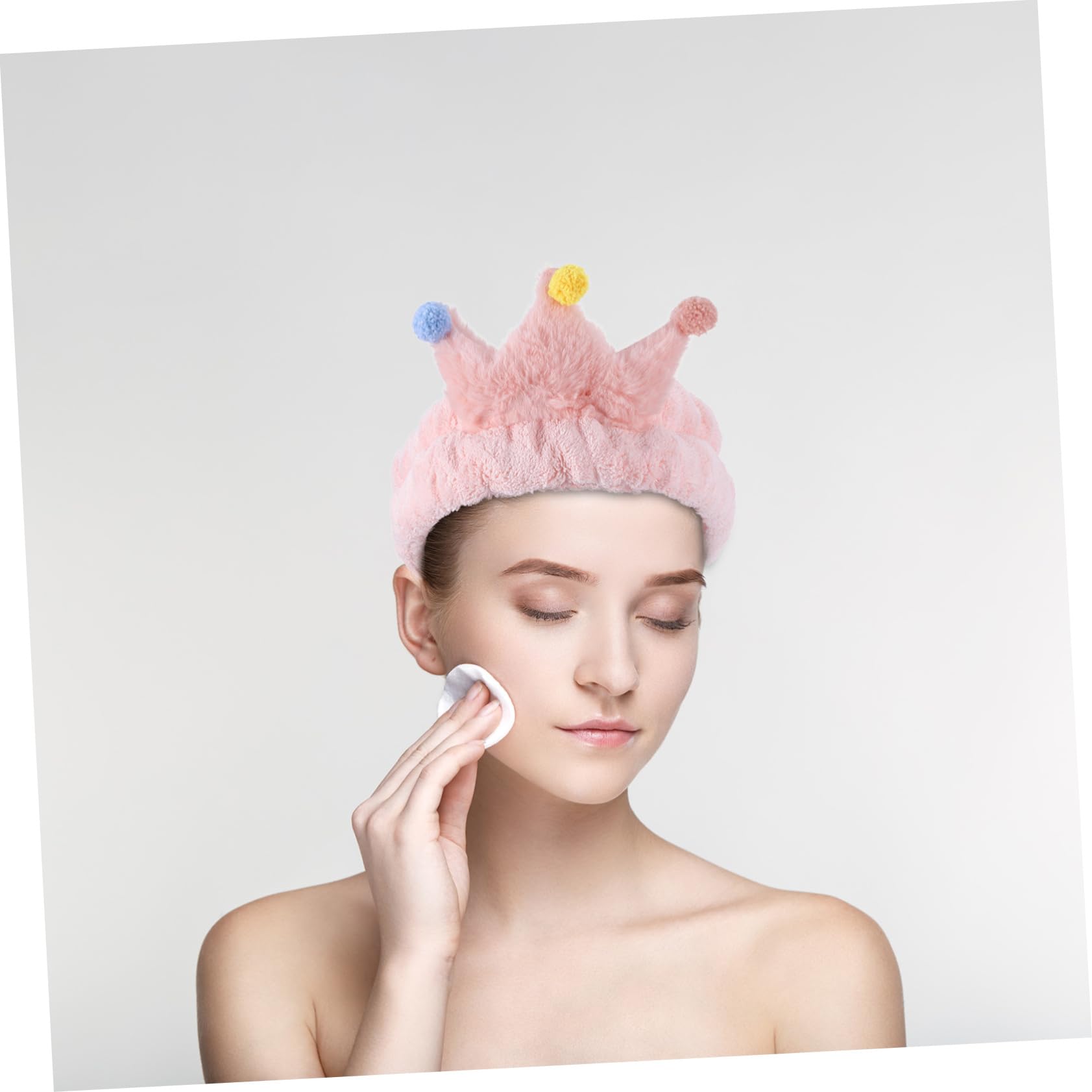 POPETPOP 9piezas De Coral Fleece Para Mujer Bandas De Cabello Elásticas Para Cuidado Facial y Spa Accesorios De Maquillaje Chic y Cómodos