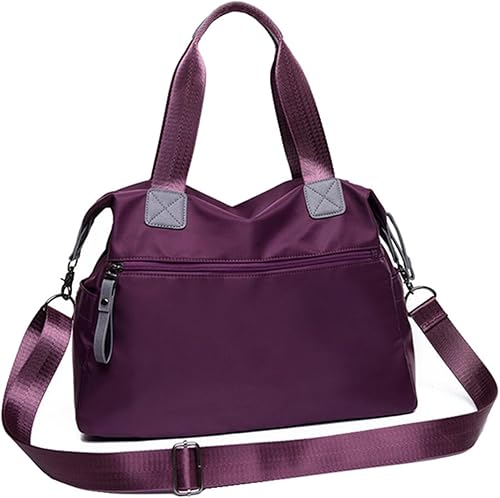 Miniatura 3 de Bolso de mano ligero, floral, con asa superior con múltiples bolsillos de nailon para el trabajo, resistente al agua, bolsa para viajes, de hombro