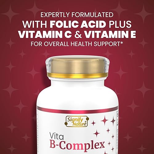 Miniatura 7 de SIGNIFY NATURE VitaBComplex con vitamina C y E, vitaminas del complejo B para mujeres y hombres, suplementos de complejo B, cápsulas blandas VIT B1,