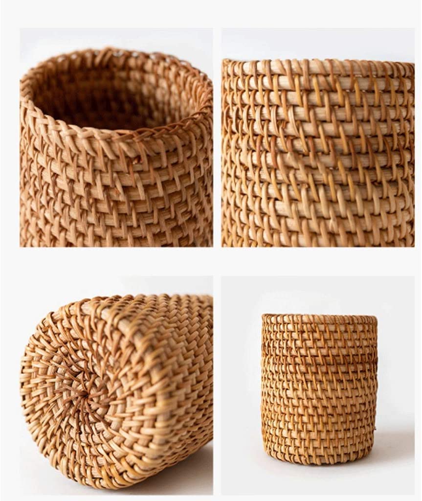 Stifthalter für den Schreibtisch, Rattan-Stifthalter, Bleistift-Organizer, Schreibtisch-Aufbewahrung, Schreibwaren
