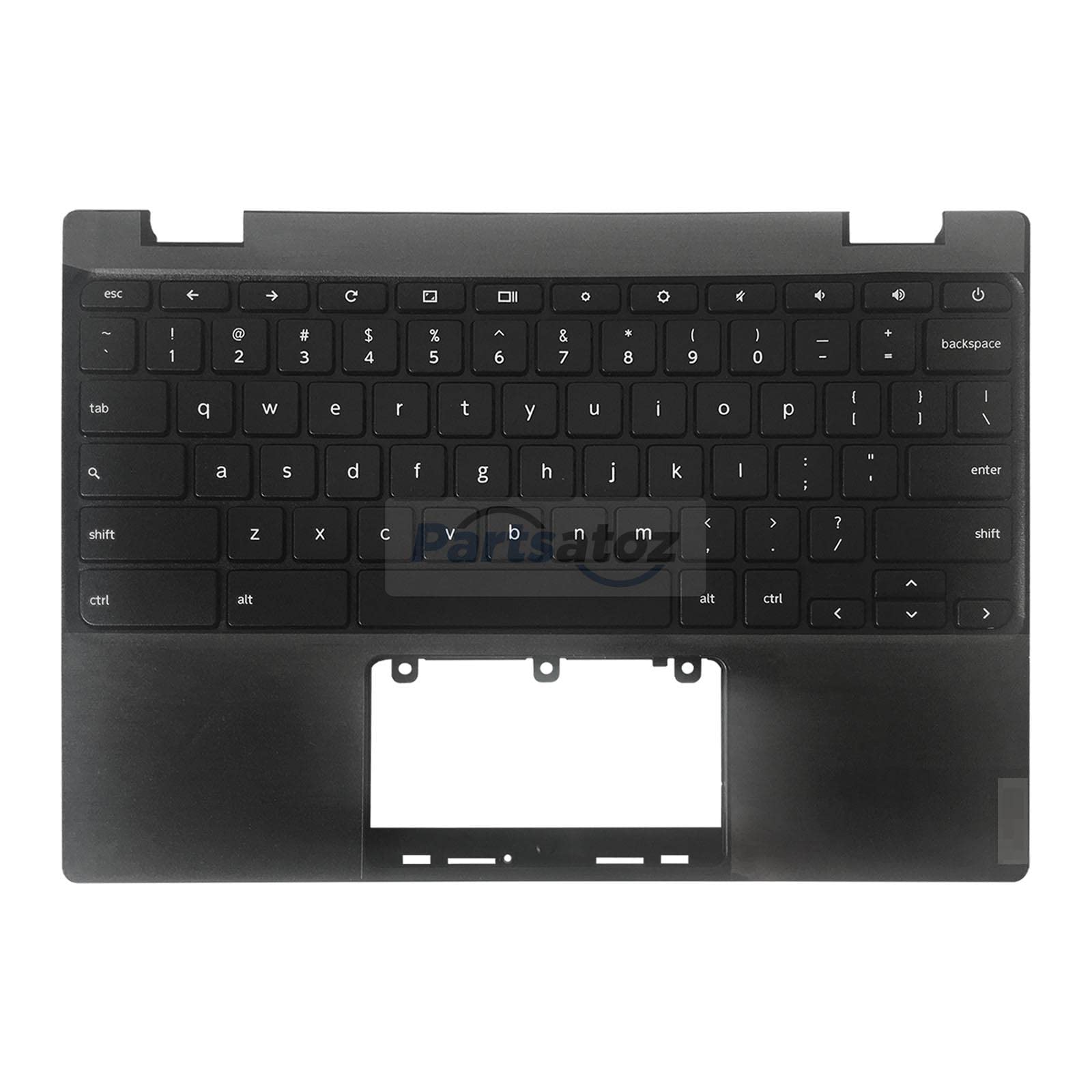 PartsatozPalmrest Upper Case with US Keyboard NO Touchpad Replacement for Lenovo Chromebook 11 100e 2nd Gen MTK 81QB 5CB0X55485 5CB0U26489 (NOT for AMD Intel Version)
