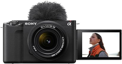 Sony Alpha ZV-E1L Full-Frame Interchangeable-Lens Mirrorless vlog Camera (with 28-60mm Zoom Lens)| Made for Creators | 12.1 MP | Artificial Intelligence Based Autofocus | 4K 120p Recording – Black