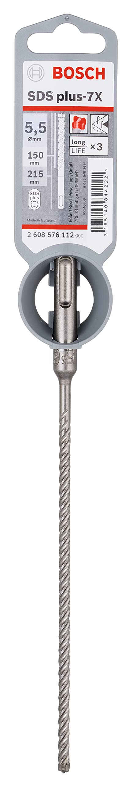 Bosch Accessories Bosch Professional 10 adet darbeli matkap SDS plus-7X (beton ve duvar için, 14 x 200 x 265 mm, matkap ucu aksesuarı)