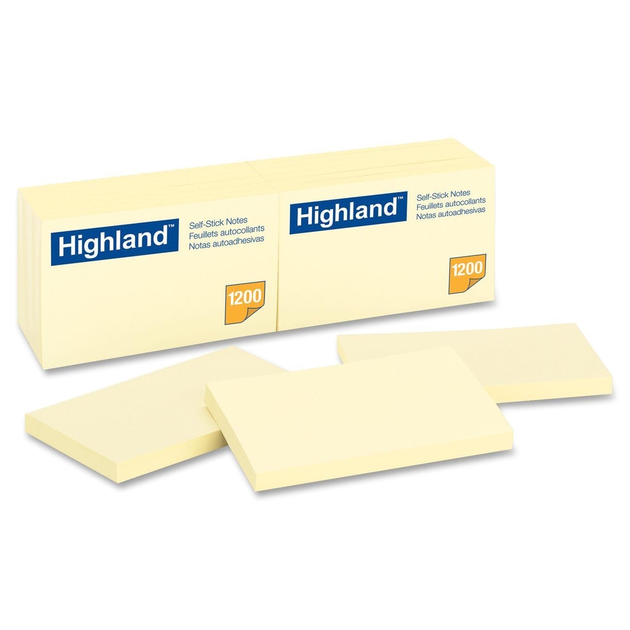 Highland Notes, 7,6 x 12,7 cm, Gelb, 100 Stück, 12 Stück (6559)