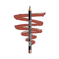 Vista 9 de NYX PROFESSIONAL MAKEUP Lápiz de labios delgado, delineador de labios cremoso de larga duración - Café
