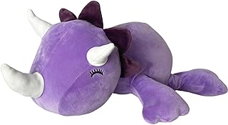 24" | 4.2 lbs Dinosaur Weighted Stuffed Animals for Kids & Adults | Dino Weighted Plush | Comforting Plushie Throw Pillow | Super Soft (Purple Dino 24")