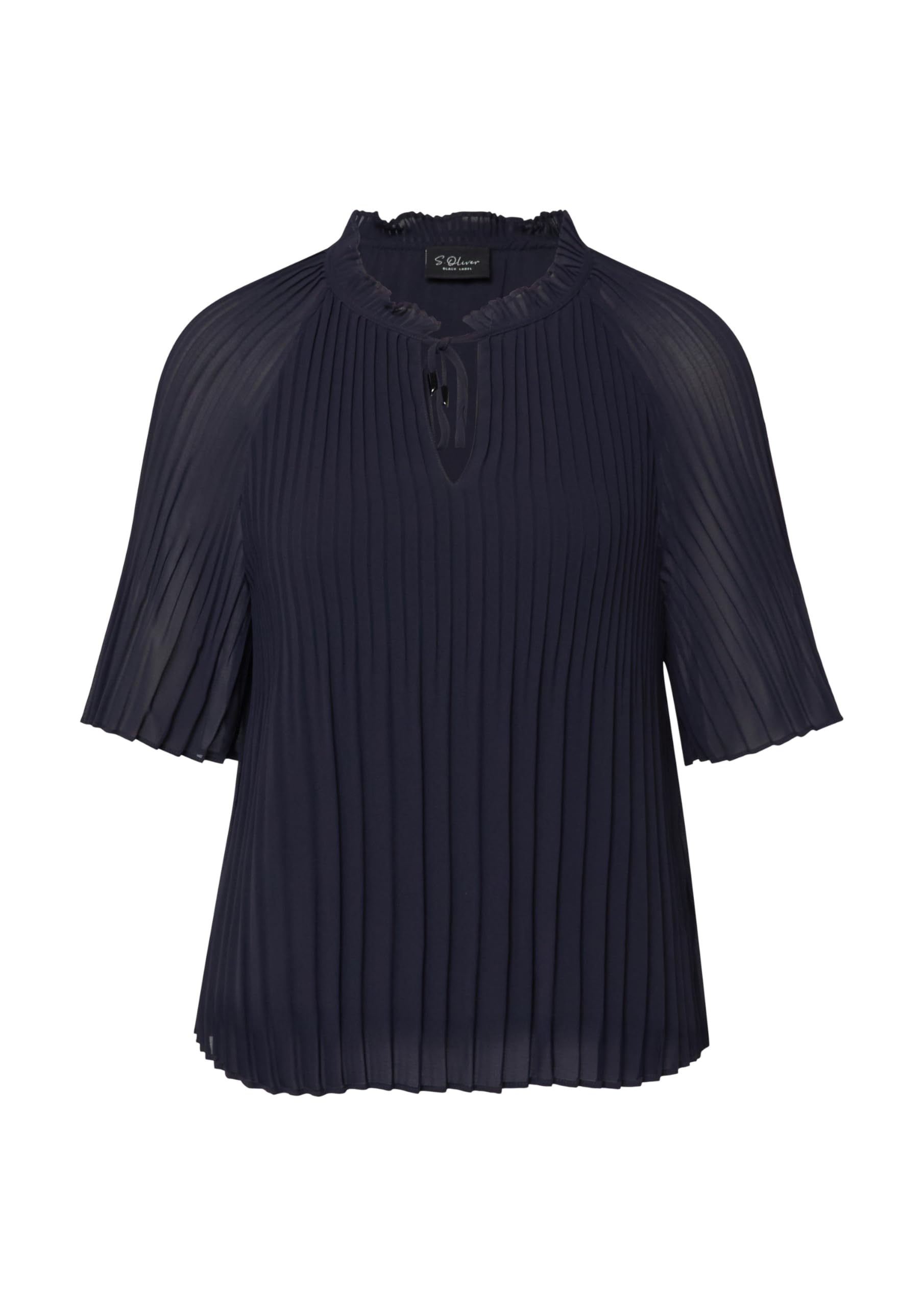 s.Oliver Festliche Chiffon-Bluse mit Plissee und Rüschen