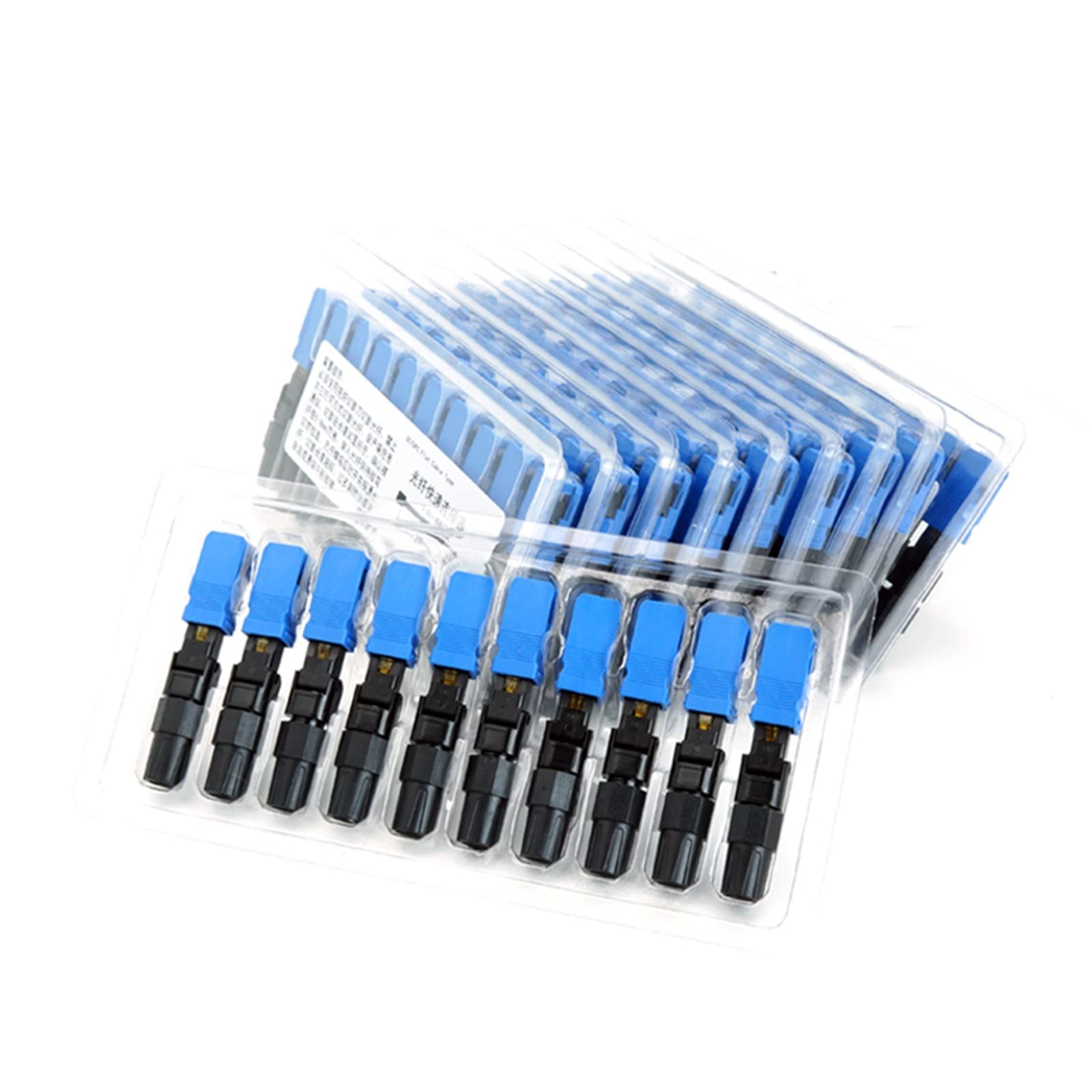 Raccords à Fibres optiques 50 pièces Vente SC/UPC SM Fibre Optique connecteur Rapide FTTH Champ Assemblage Rapide Fiber Optique SC connecteur Rapide Équipement de Communication