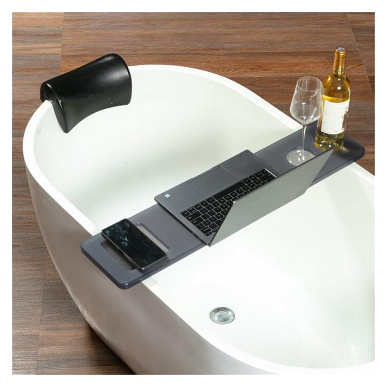 Reposacabezas De Almohada De Bañera Almohada Curva para Bañera Impermeable Resistente A La Humedad Y Fácil De Limpiar Almohada Cervical para Bañera(Negro)