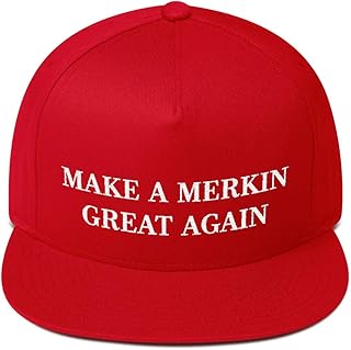 Hogue WS LLC Make A Merkin Great Again Hat (Flat Bill) Red