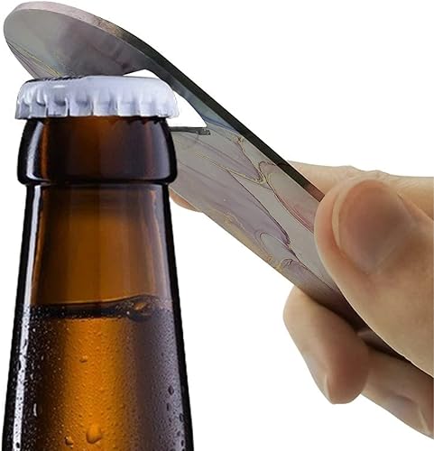 Miniatura 5 de Abrebotellas resistente del acero inoxidable, modelo de mármol rosa de 7 pulgadas