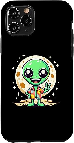 Vista 22 de Funda alienígena pacífica para iPhone 12 Pro Max Space