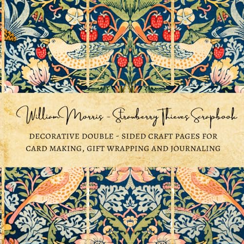 William Morris - Strawberry Thieves Scrapbook | Decorative Double - Sided Craft pages for Card Making, Gift Wrapping and Journaling: Premium Scrapbooking Papers image 2