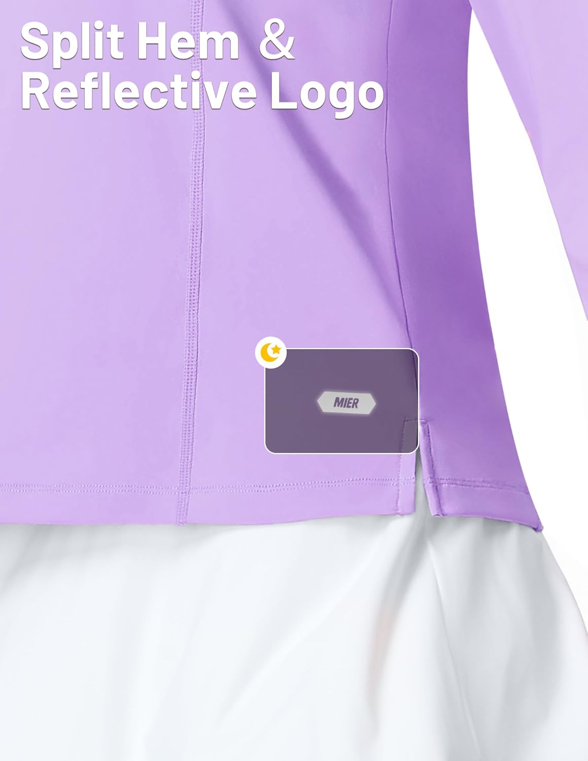 MIER Long Sleeve Polo Shirts for Women Quick Dry Collared Golf Tops for Athletic Tennis Work, Inherent UPF 50+ Sun Protection - Image 5