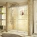DreamLine Charisma 30 in. D x 60 in. W x 78 3/4 in. H Frameless Bypass Shower Door in Brushed Nickel with Right Drain Biscuit Base, DL-6940R-22-04