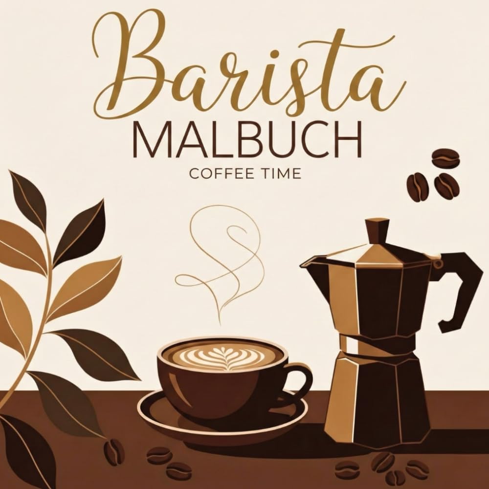 Barista Malbuch – Coffee Time: 40+ kreative Coffeehouse-Momente für Kaffeeliebhaber