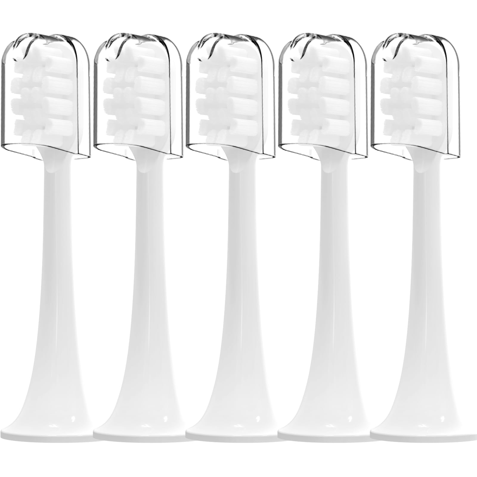 Photo 1 of Mullburry Toothbrush Replacement Heads - 5 Pack White Medium