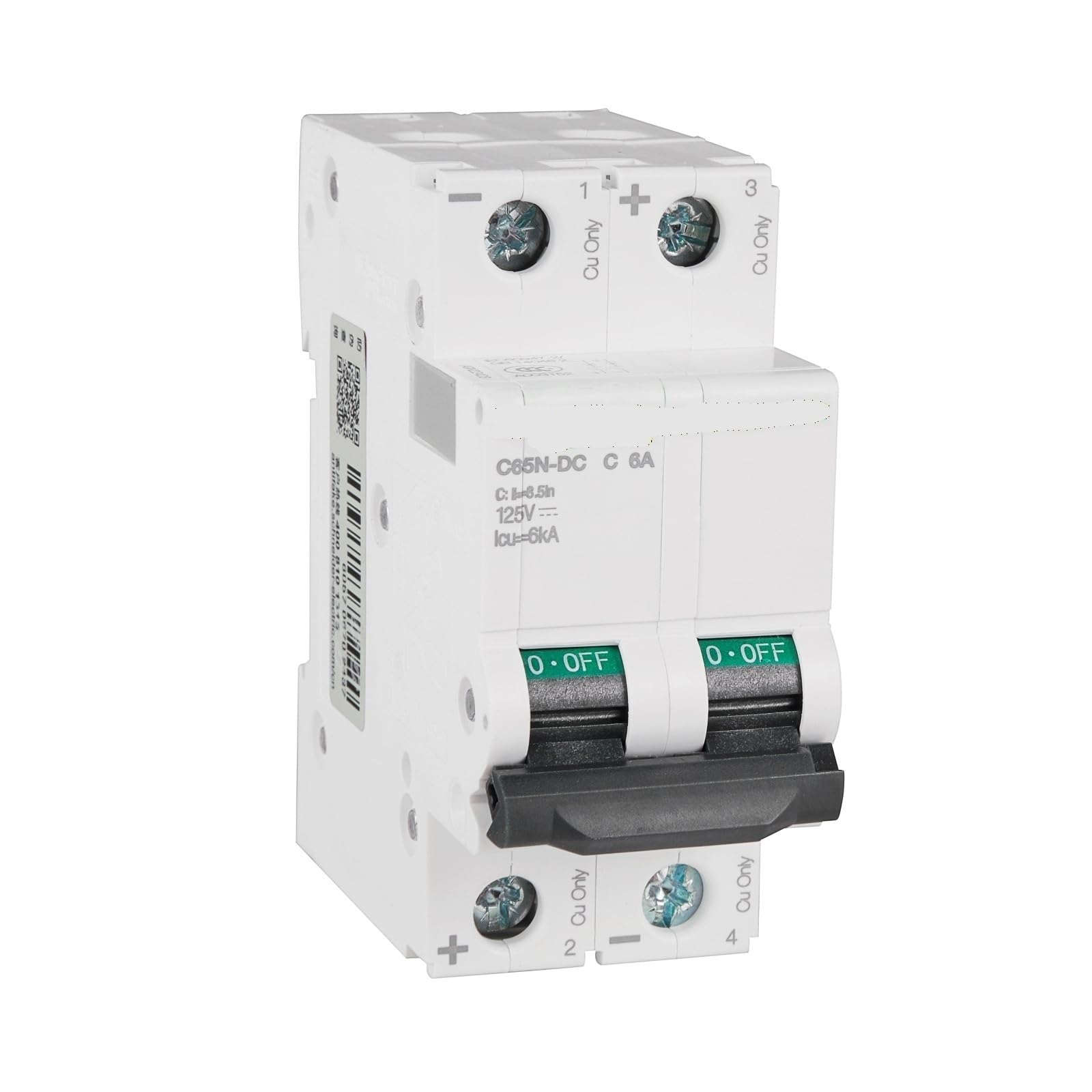 Disjoncteur Multi 9 C65N-DC prévient les pannes de surintensité 1A 2P - 6