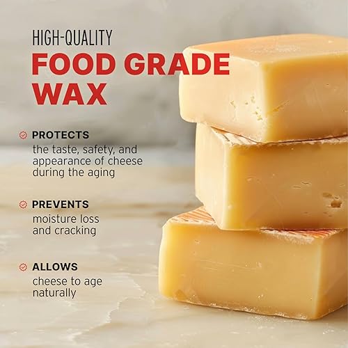 Miniatura 3 de Blended Waxes, Inc. Bloque de cera de queso para hacer queso, cera premium totalmente refinada para hacer queso