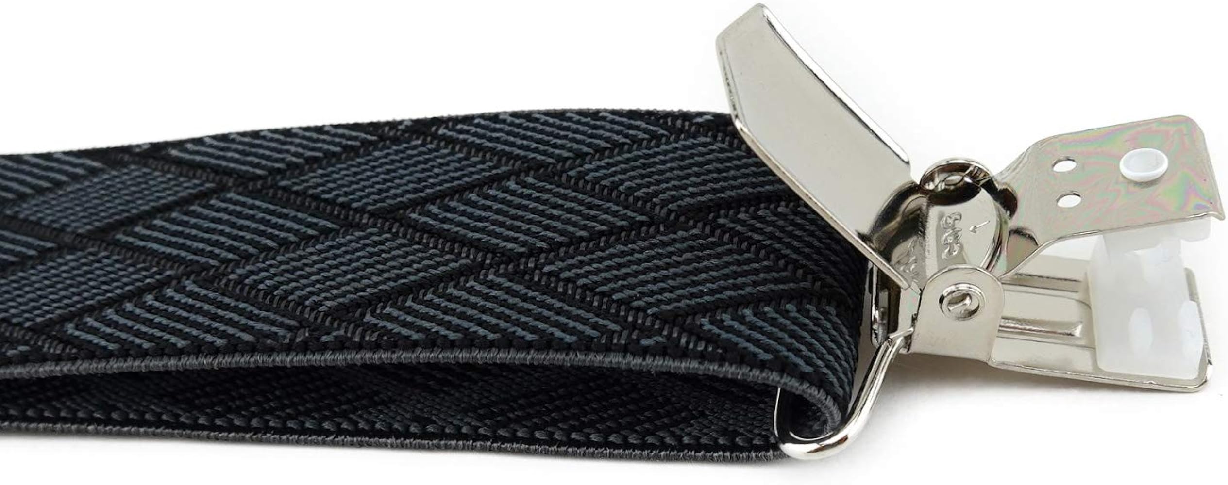 Bretelles Unisexes TigerTie En Y - Largeur 35mm - Clips Extra Forts - Modèle Rayé - Réglable 55-105cm