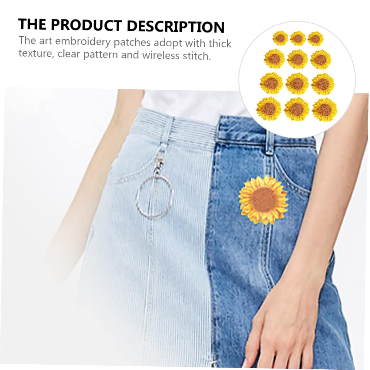 Angoily 3 Set Toppe Ricamate Adesivi Termoadesivi Per Abbigliamento Decorazioni Fai Da Te Per Jeans E Borse Disponibili 12 Pezzi*3