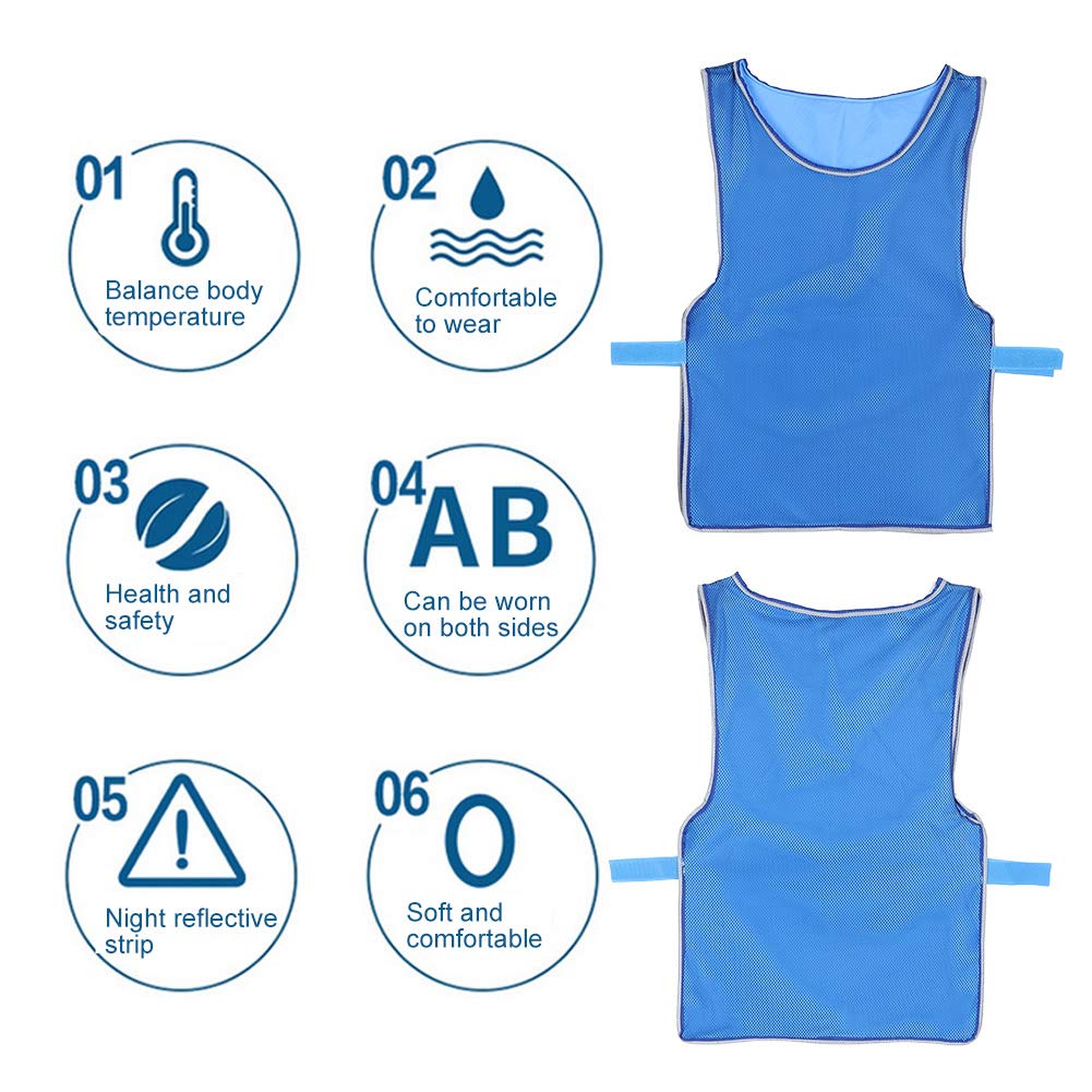 Giubbotto di raffreddamento estivo resistente al calore, gilet refrigerante personale, per pesca, ciclismo, corsa