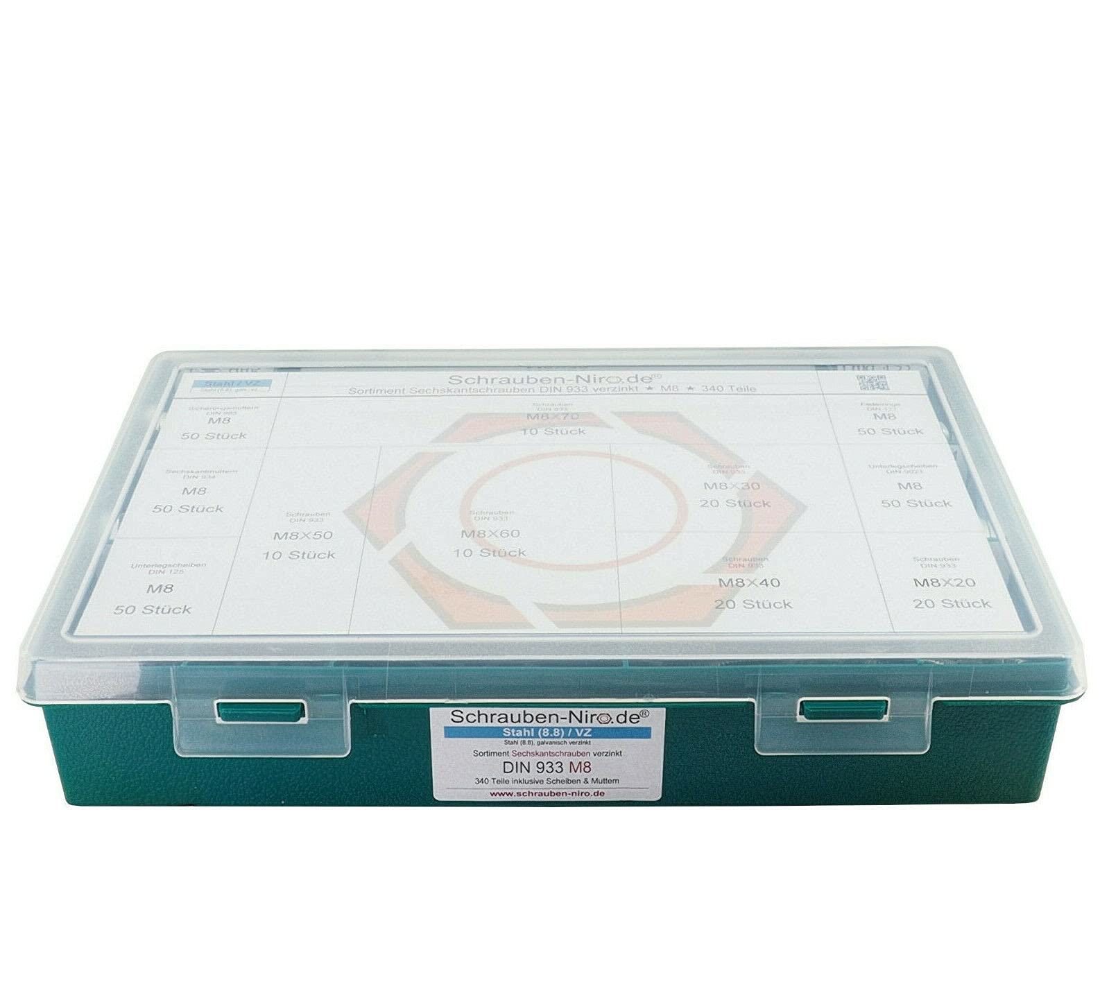 Sechskantschrauben DIN 933 Verzinkt M 5x 8 - Foto 8