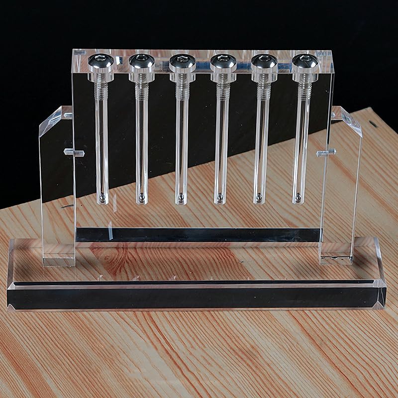 VIGAN Acrylic Automobile Oil Quality Comparator Can Flip Comparer Transmission Oil Viscosity Tester Demo Stand Test Tool Glass (6 Hole)