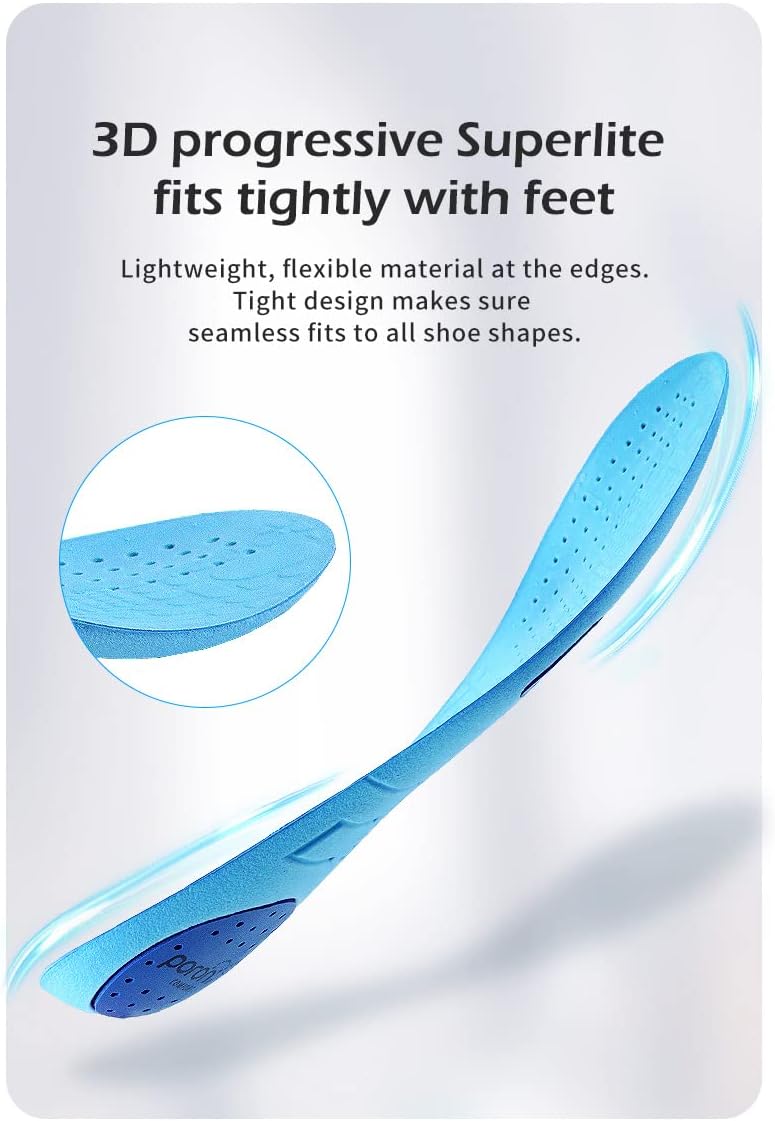 Soccer Cleat Boots Shoes insoles inserts Pad Rebounder Poron Foam Anti-Slip Athelete (US7.5-8) - Image 6