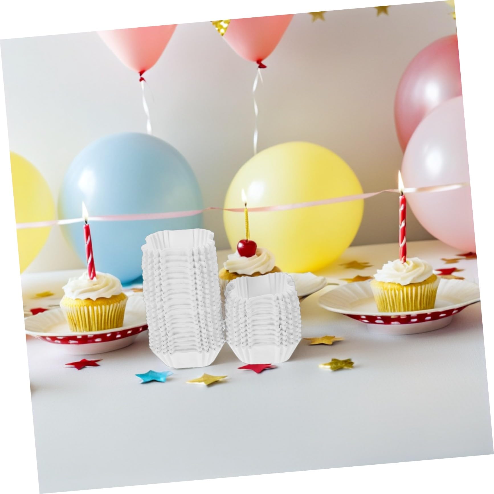 3000 Piezas Forros Cuadrados para Magdalenas Papel para Hornear Resistente la Grasa Liners para Cupcakes y Muffins sin Olor para Fiestas y Repostería Profesional