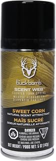 Hunters Specialties Buck Bomb Scent Web Scented Foam String | Hunting Pre/Post Rut Formula Scent Attractant Aerosol Spray, 5 Oz (142g)