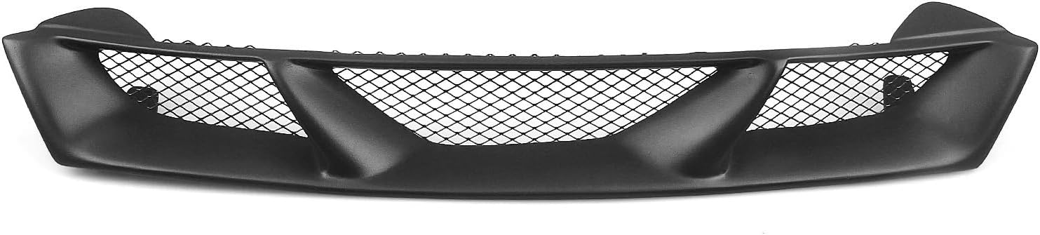 Compatible with S14 Silvia 1995-1998 Front Grille Racing Grill Carbon Fiber/Fiberglass Upper Bumper Hood Radiating Mesh Grid(Fiberglass)