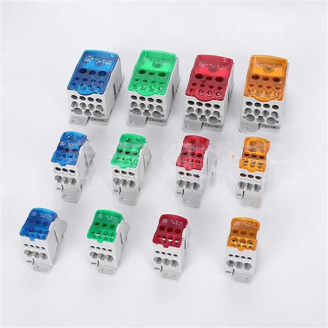Din Rail Terminal Block Split Junction Box One Input Many Output High Current Electrical Wire Connector Distribution