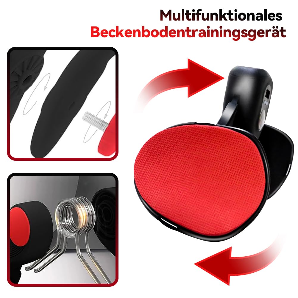 Aohcae Oberschenkeltrainer, Beckenboden Trainingsgerät Beckenbodentrainer, Adduktoren Trainingsgerät Fitness Geräte Zuhause Trainer, Beckenbodentrainer für Frau und Männer, Hüfttraining, Armtraining