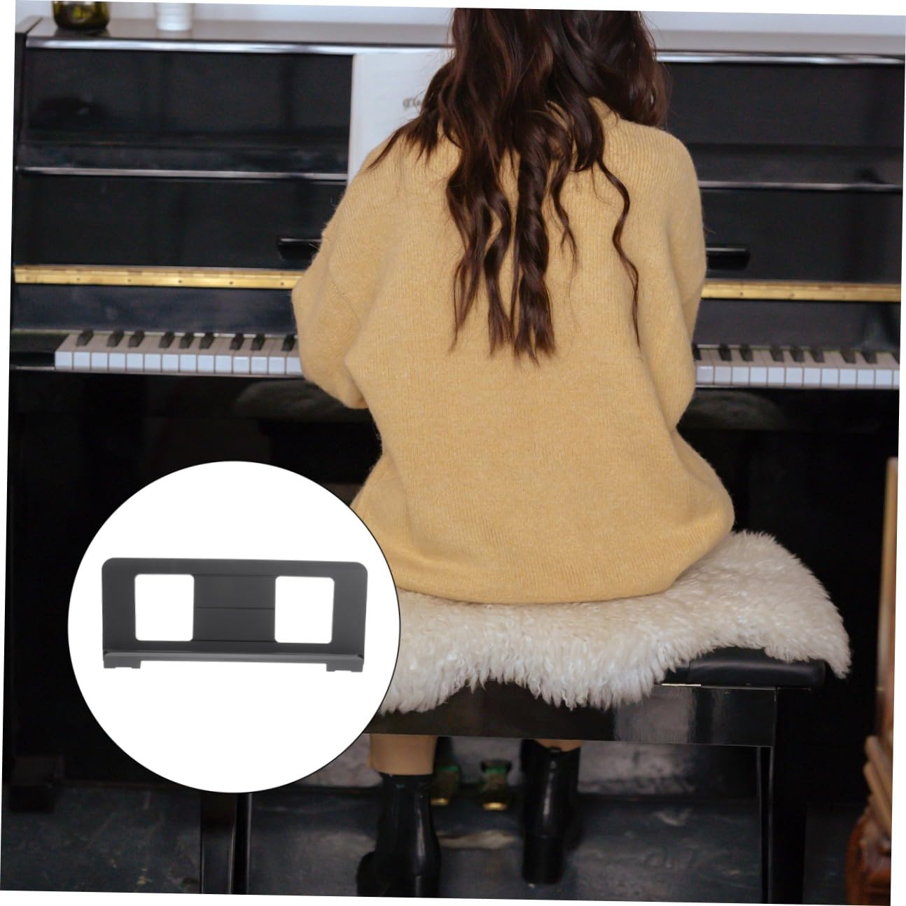 Supporto Spartiti per Tastiera Musicale Leggero e Robusto per Pianoforte Digitale e Keyboard Fissaggio Sicuro per Libri Musicali Facile da Montare e Smontare