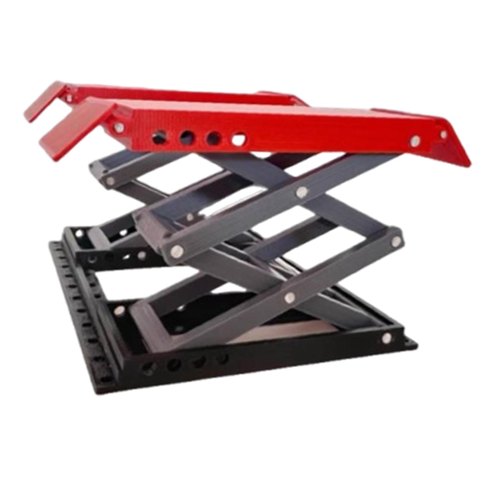 Colcolo Modelo de Elevador de automóviles a Escala 1/18, Accesorio de fotografía, simulación, pequeña máquina de Mantenimiento, Coleccionable, Modelo de, Rojo