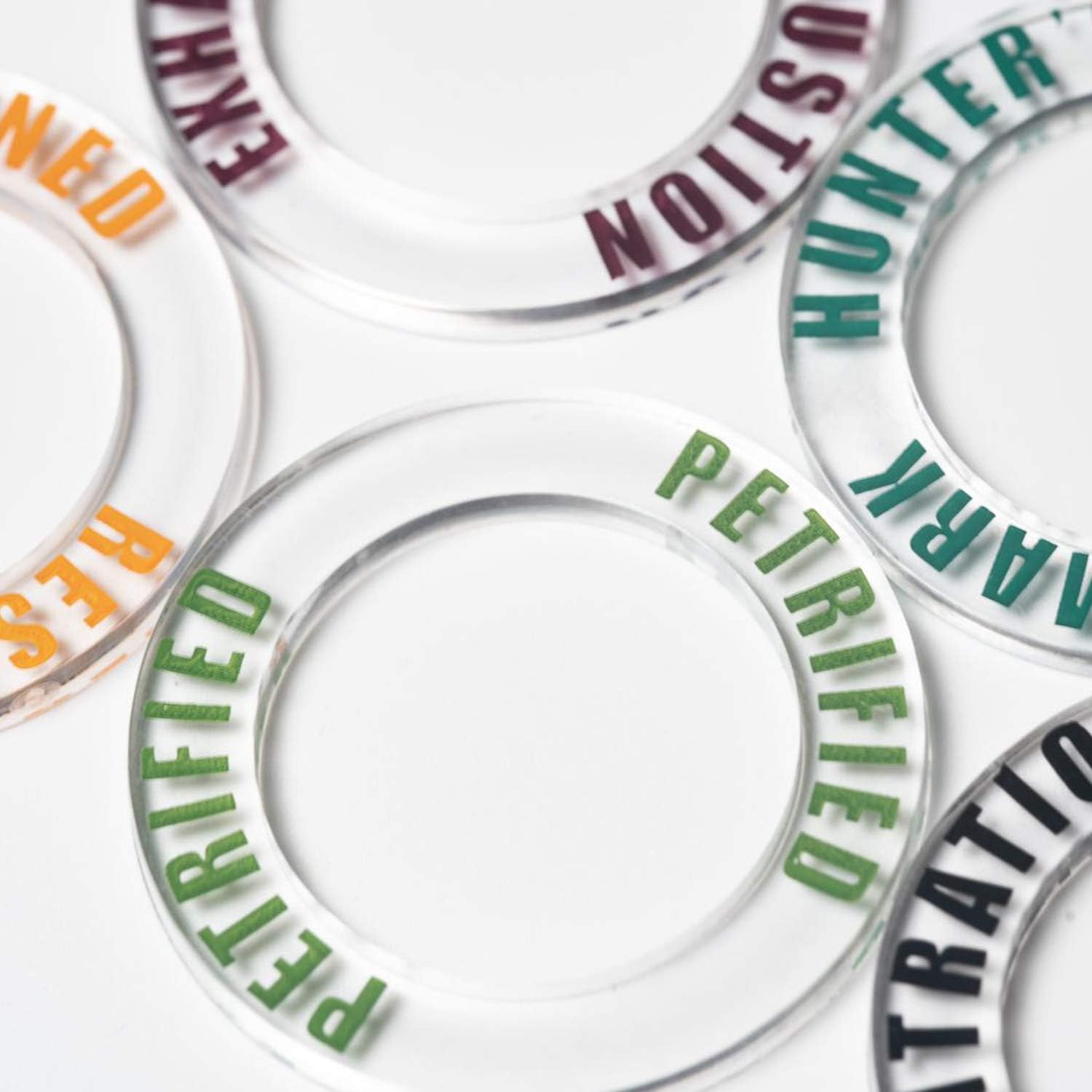 DND Condition Markers Rings 90 PCS Status Effect Markers in 18 Conditions & Colors RPG Tabletop Gaming Great DM Tool for Dungeons & Dragons, Pathfinder and RPG Miniatures