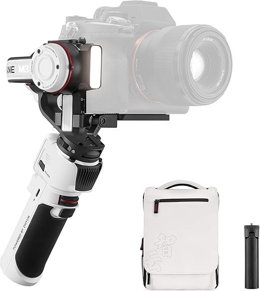 Zhiyun Crane M3 Combo Handheld 3-Axis Camera Gimbal Stabilizer, Gimbal Stabilizer for Mirrorless Camera, Gopro, Action Camera, Smartphone