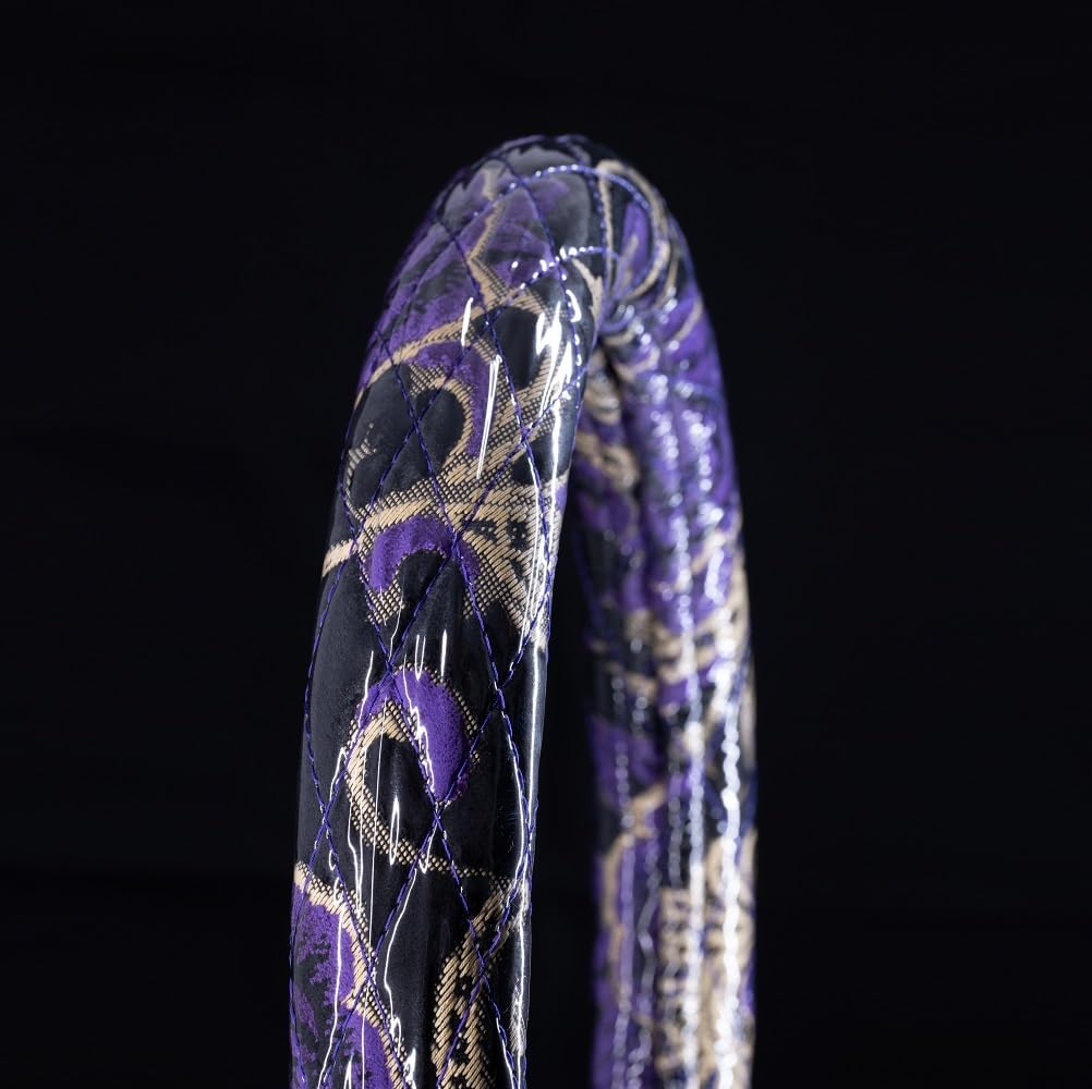 金華山 モンブランローズ シングルキルトハンドルカバー パープル2HS