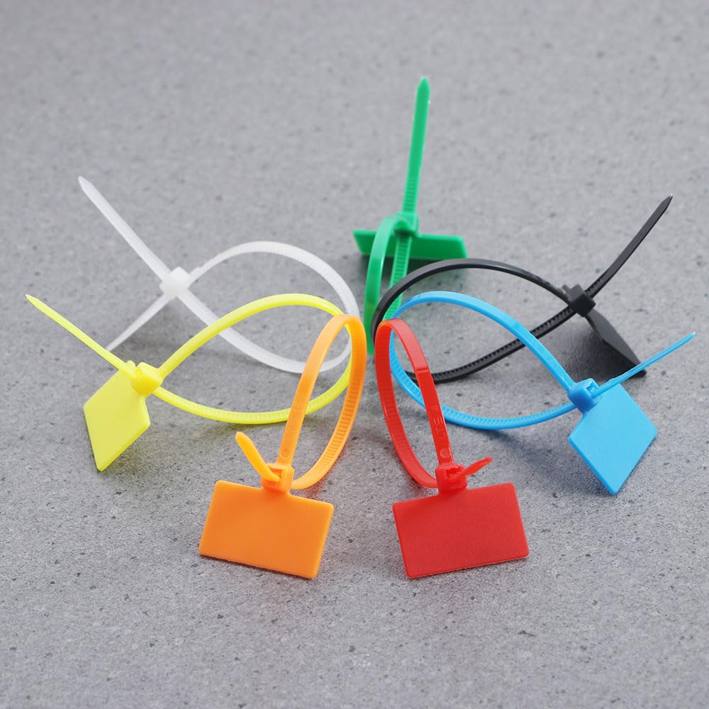 Etichette Per Cavi Colorate 100 Pezzi - Fascette Fermacavo In Nylon Autobloccanti - 3